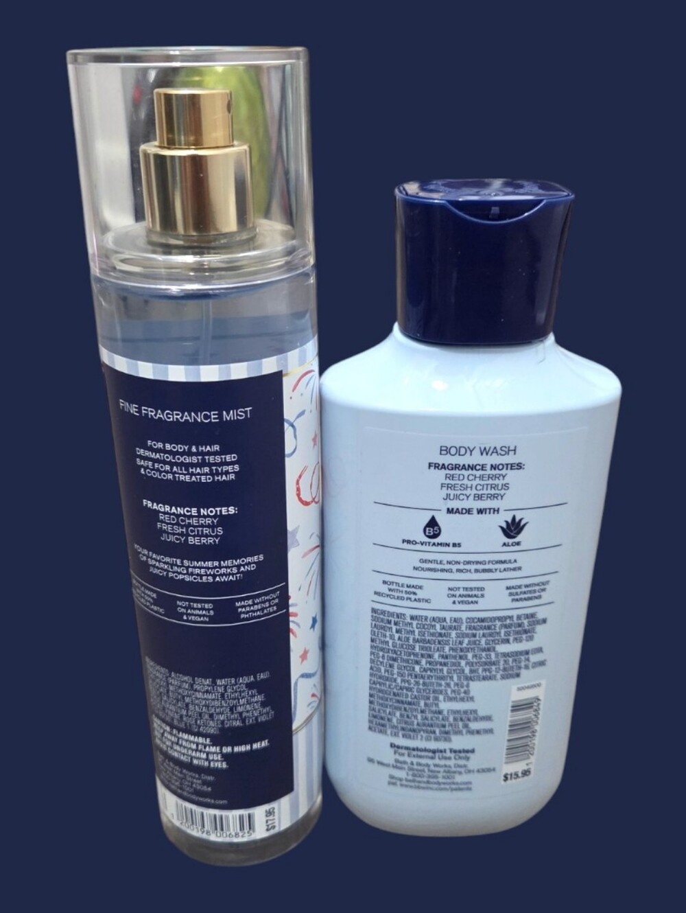 Bath & Body Works Firecracker Pop Body Wash & Fragrance Mist Set - Picture 3 of 14
